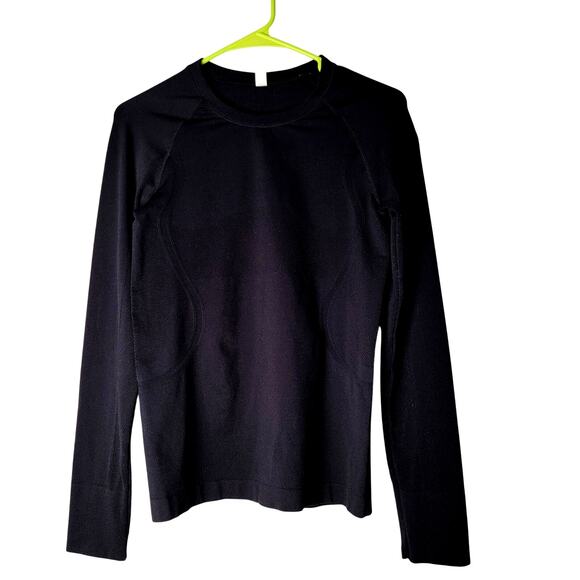 Stelle Black Long Sleeve Top M Compression Style Darts Stretchy Nylon Blend - Picture 1 of 8